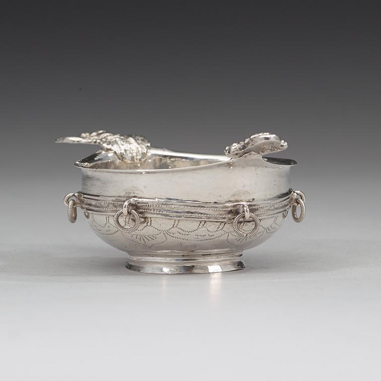 A Swedish 18th century silver drinking-cup, marks of Olof Löfvander d.ä., Luleå 1752.