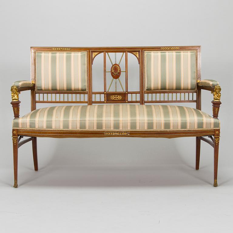 Möblemang, 8 delar, Empirestil, Ryssland, 1900-talets början.