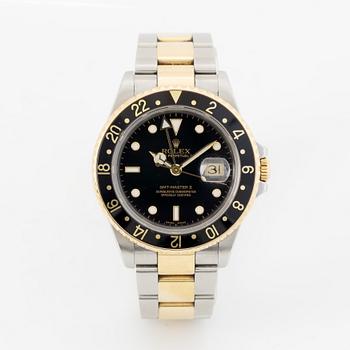 Rolex, Oyster Perpetual Date, GMT-Master II, wristwatch, 40 mm.