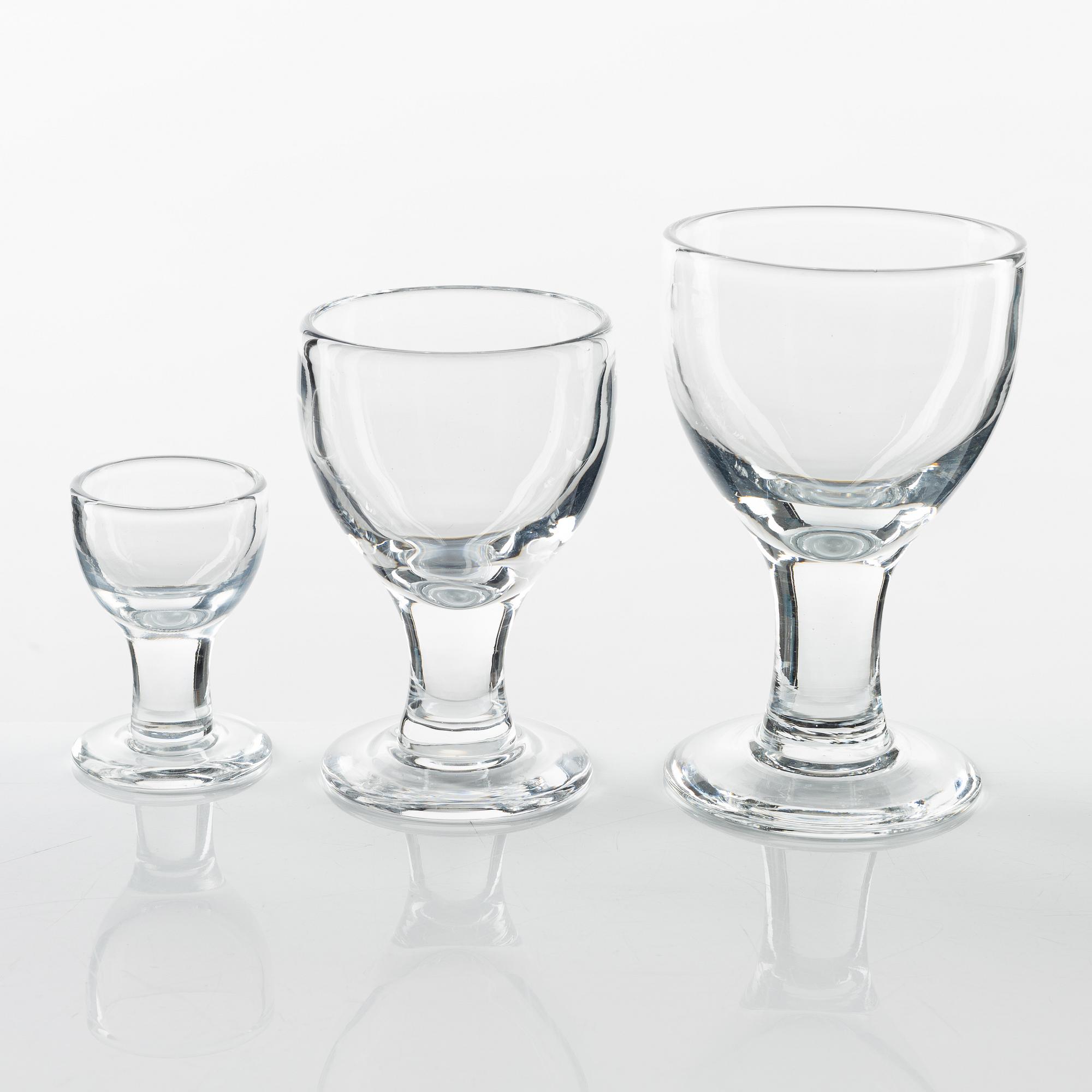 Signe Persson-Melin, glasservis, 18 delar, "Ruben", Boda.