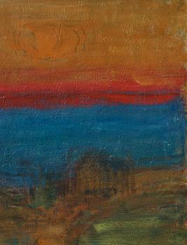 Carl Kylberg, "Flaming sky" (Flammande himmel).