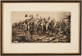 OKÄND KONSTNÄR, tucshlavering, 1700/1800-tal.