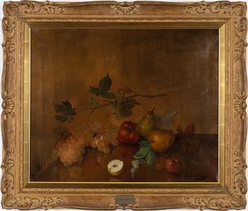 Oidentifierad konstnär, omkring år 1900, olja på duk, signerad.