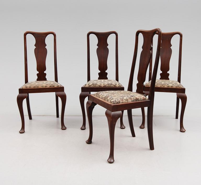 STOLAR, 4 st, England, 1900-talets första hälft.