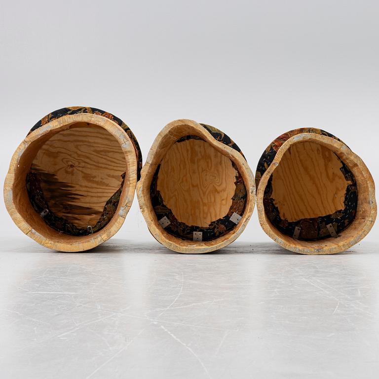 Kubbstolar, 3 st, 1900-tal.