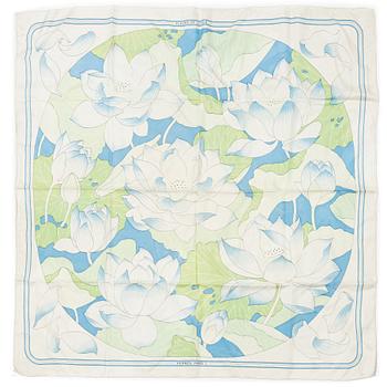 Hermès, two scarves "Brides de Gala" and "Fleurs de Lotus".