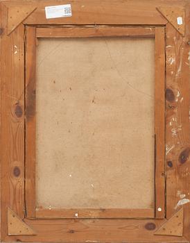 OKÄND KONSTNÄR, olja på duk. Otydligt signatur. 1800/1900-tal.