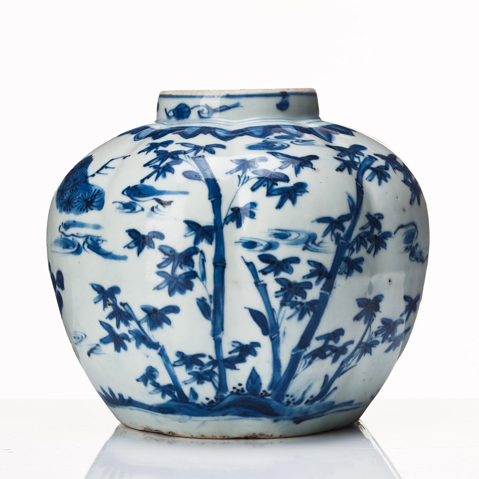 Kruka, porslin. Mingdynastin, Wanli (1572-1620).
