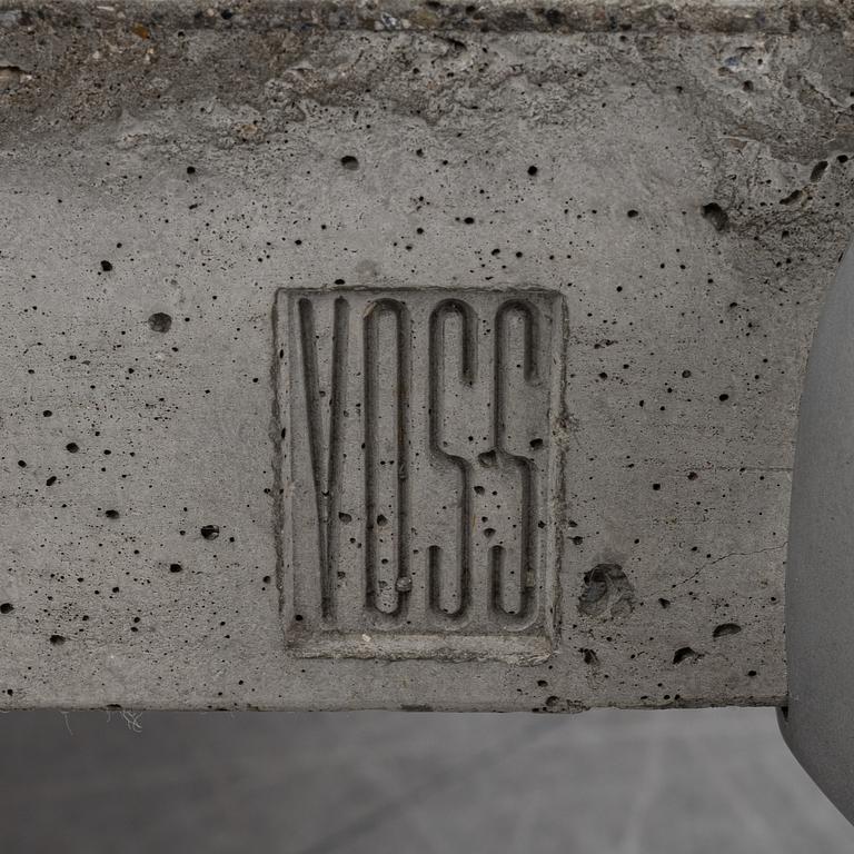 A concrete coffee table by Morten Voss, designed 1994.