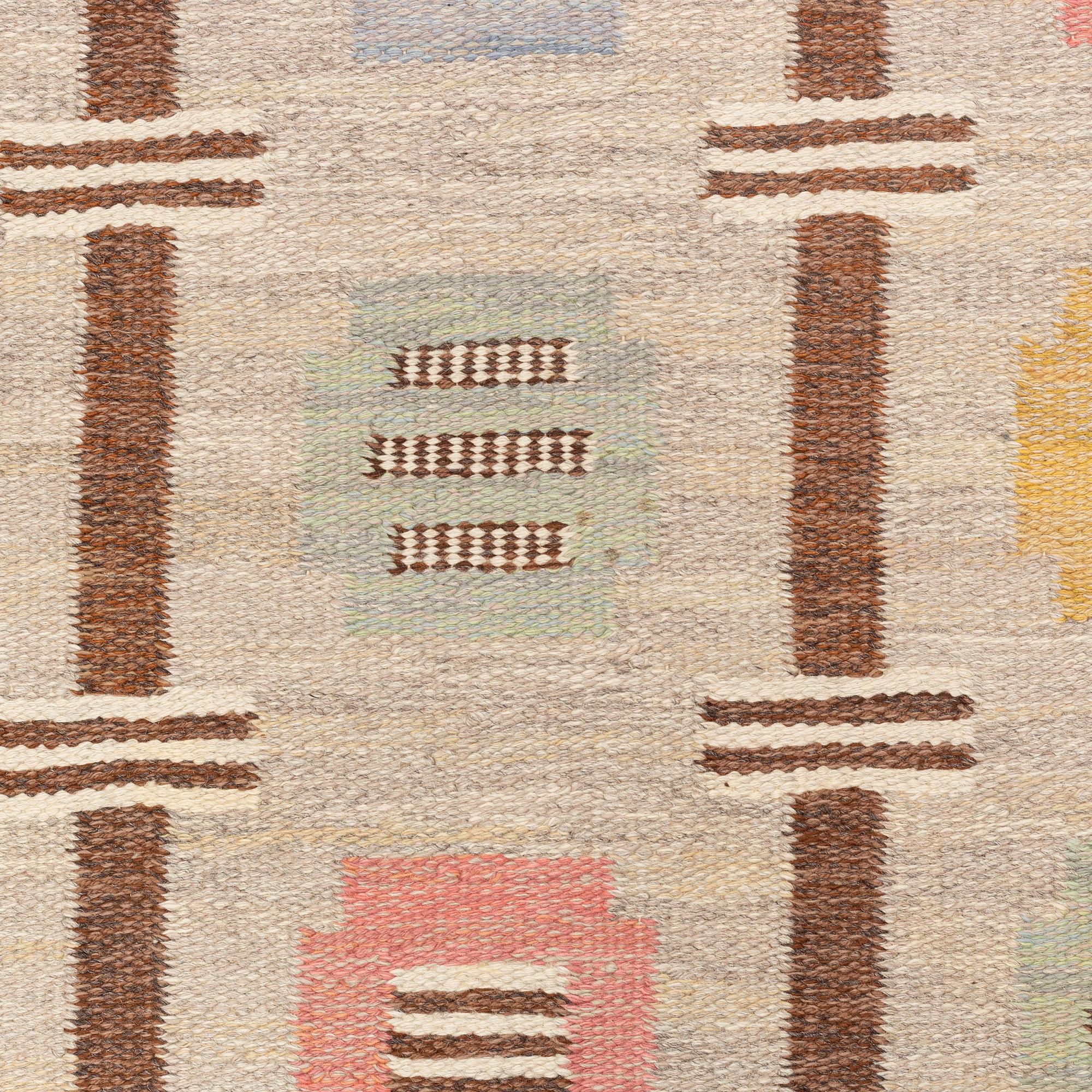 A swedish flat weave carpet, 200 x 160 cm.