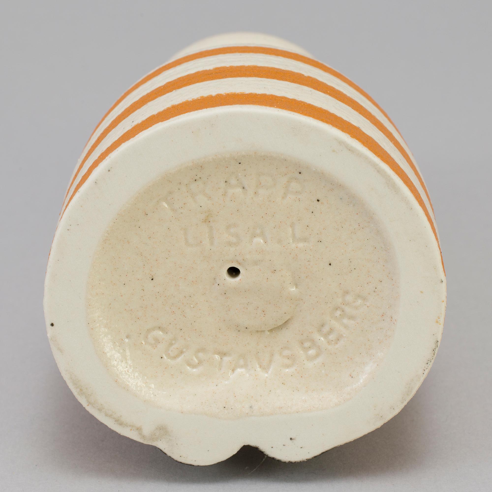LISA LARSON, a stoneware figurine "Trapp", Gustavsberg. Designed in 1968.