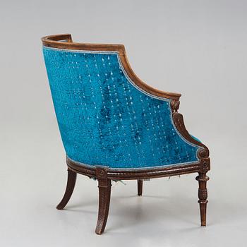 Ephraim Ståhl, A late Gustavian armchair by Ephraim Ståhl (1767-1820).