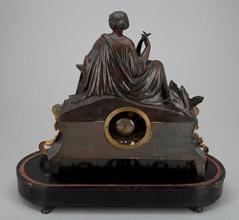 BORDSKLOCKA, brons, nyrokoko, 1800-talets senare hälft.