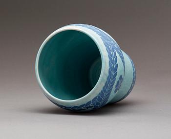 VAS, flintgods, "Sgrafitto" Josef Ekberg, Gustavsberg.
