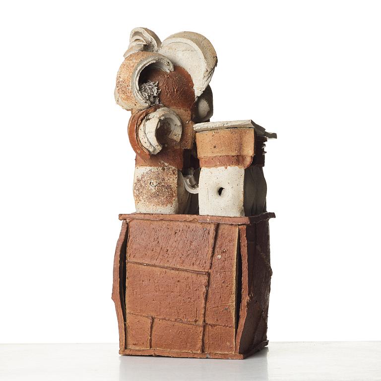 KERSTIN HÖRNLUND, a stoneware sculpture "Organic housing", Sweden.