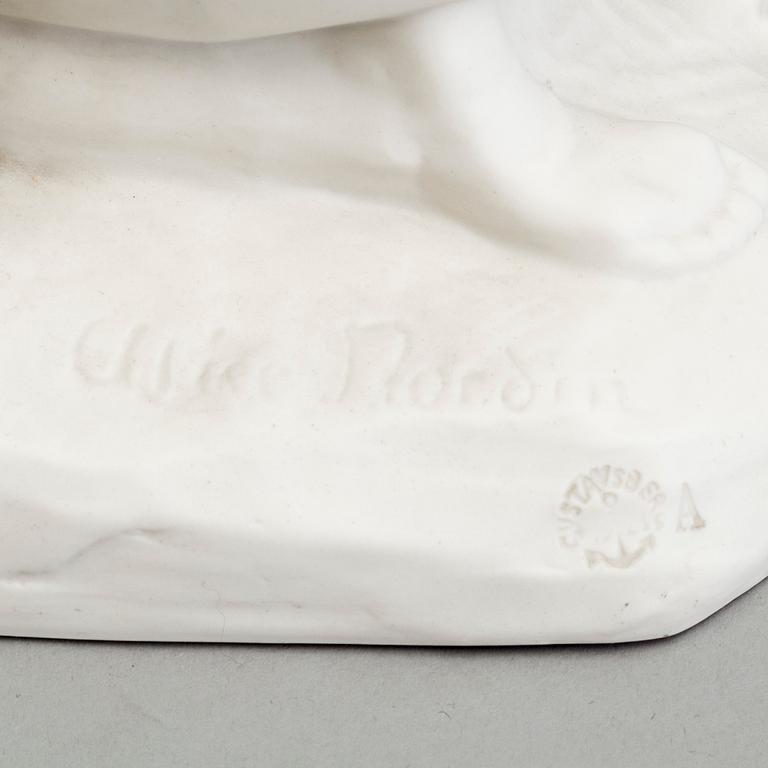 THREE PARIAN FIGURES, Gustafsberg, early 20th century, one unmarked.