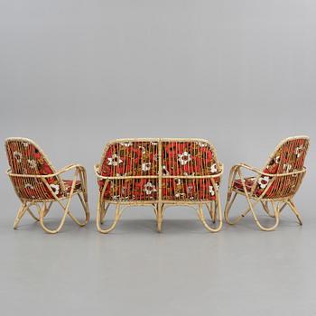 SOFFA samt FÅTÖLJER, 1+2, 1900-talets andra hälft.
