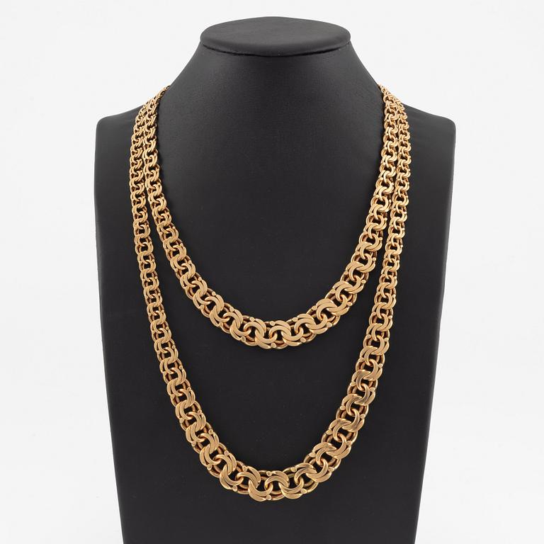 Necklace, 18K gold.