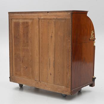 Rullklaffssekretär, Empire, 1800-talets första hälft.