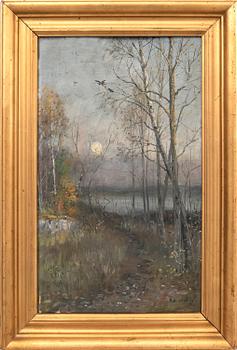 Olof Hermelin, moonlight landscape.