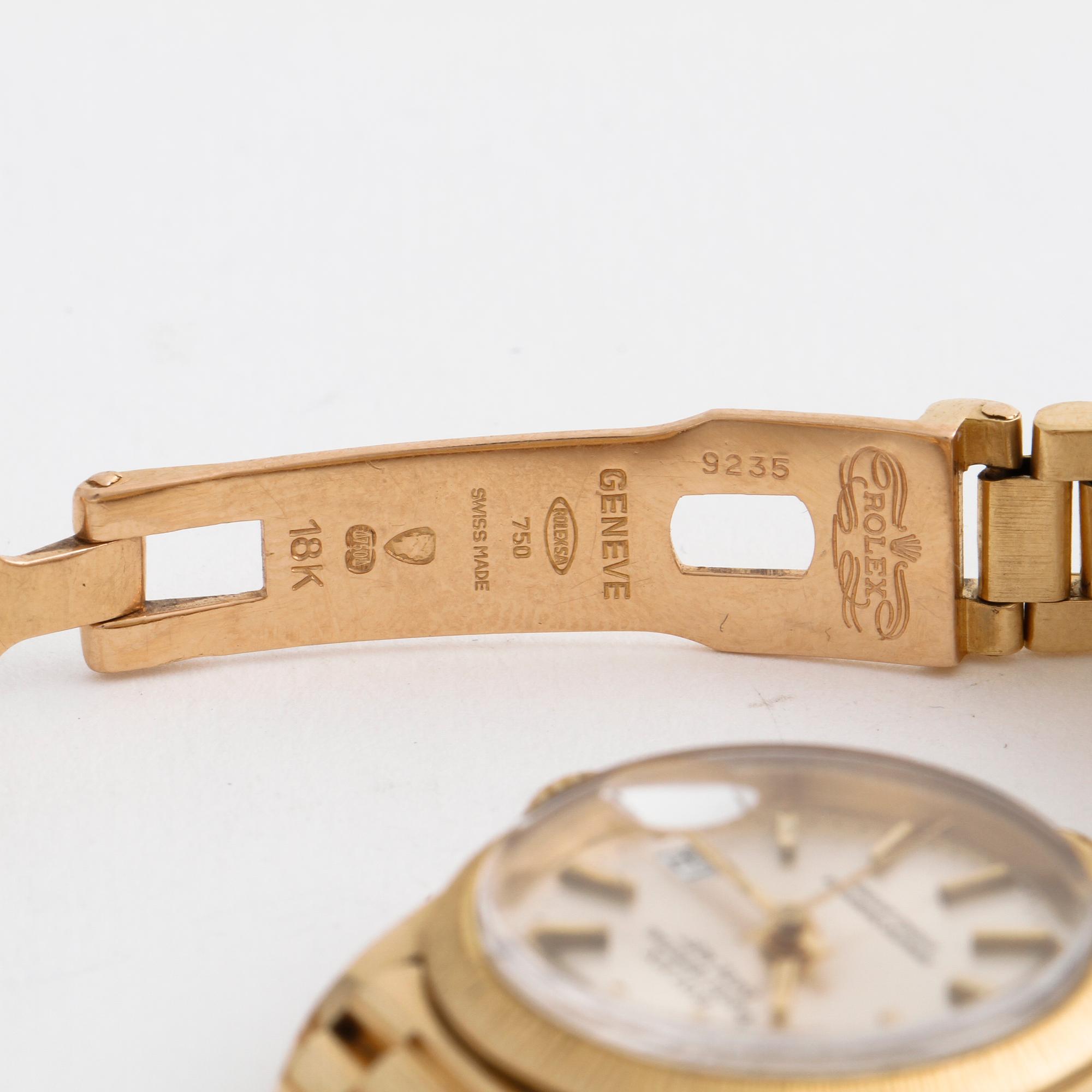 ROLEX, Oyster Perpetual Datejust, "bark finish", wristwatch, 26 mm.