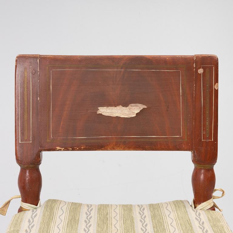 Chairs, three pieces, folk art, 17th/18th century.
