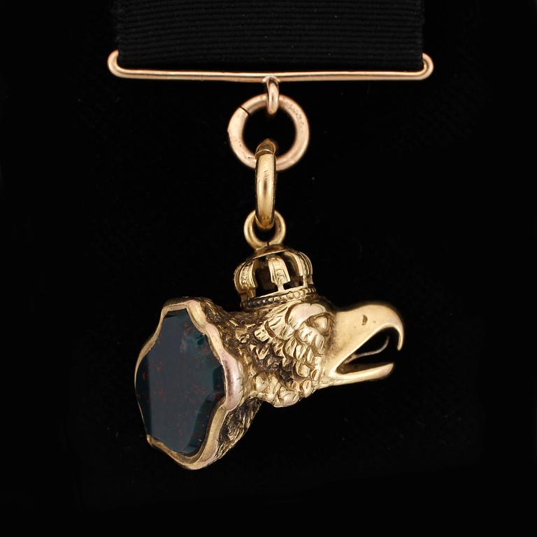 CHATELAINE, 18k guld. 1800/1900-tal, svensk importstämpel.