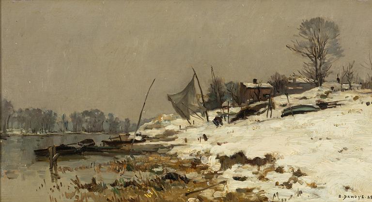Emmanuel Damoye, Winter Landscape.