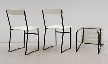 TRÄDGÅRDSSTOLAR, 3 st, 1900-talets mitt.