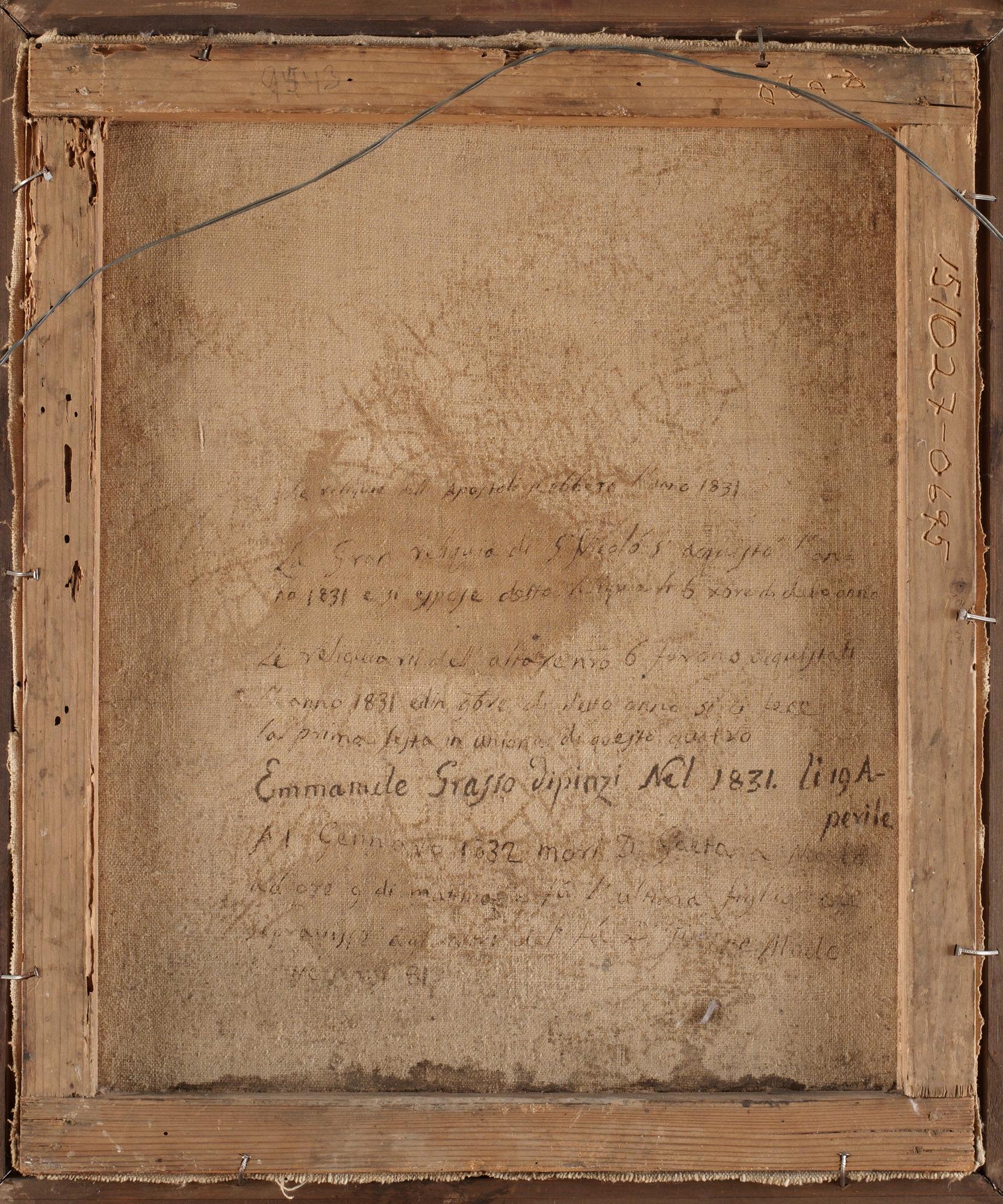 OKÄND KONSTNÄR, olja på duk, italiensk skola, 1700/1800-tal.