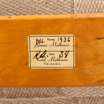 Bruno Mathsson, Lounge chair, model 36, Karl Mathsson, Värnamo 1938.