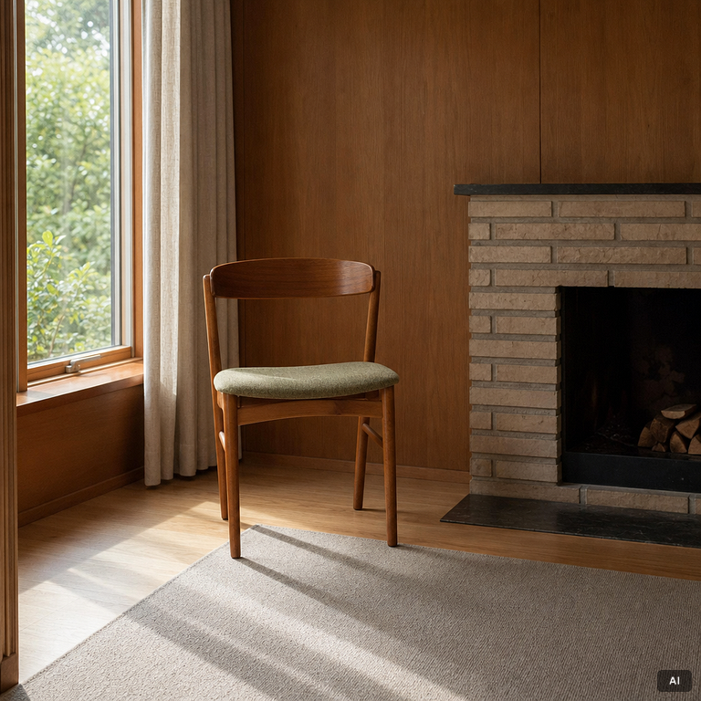 Four modle 206 chairs, Farstrup, Denmark.