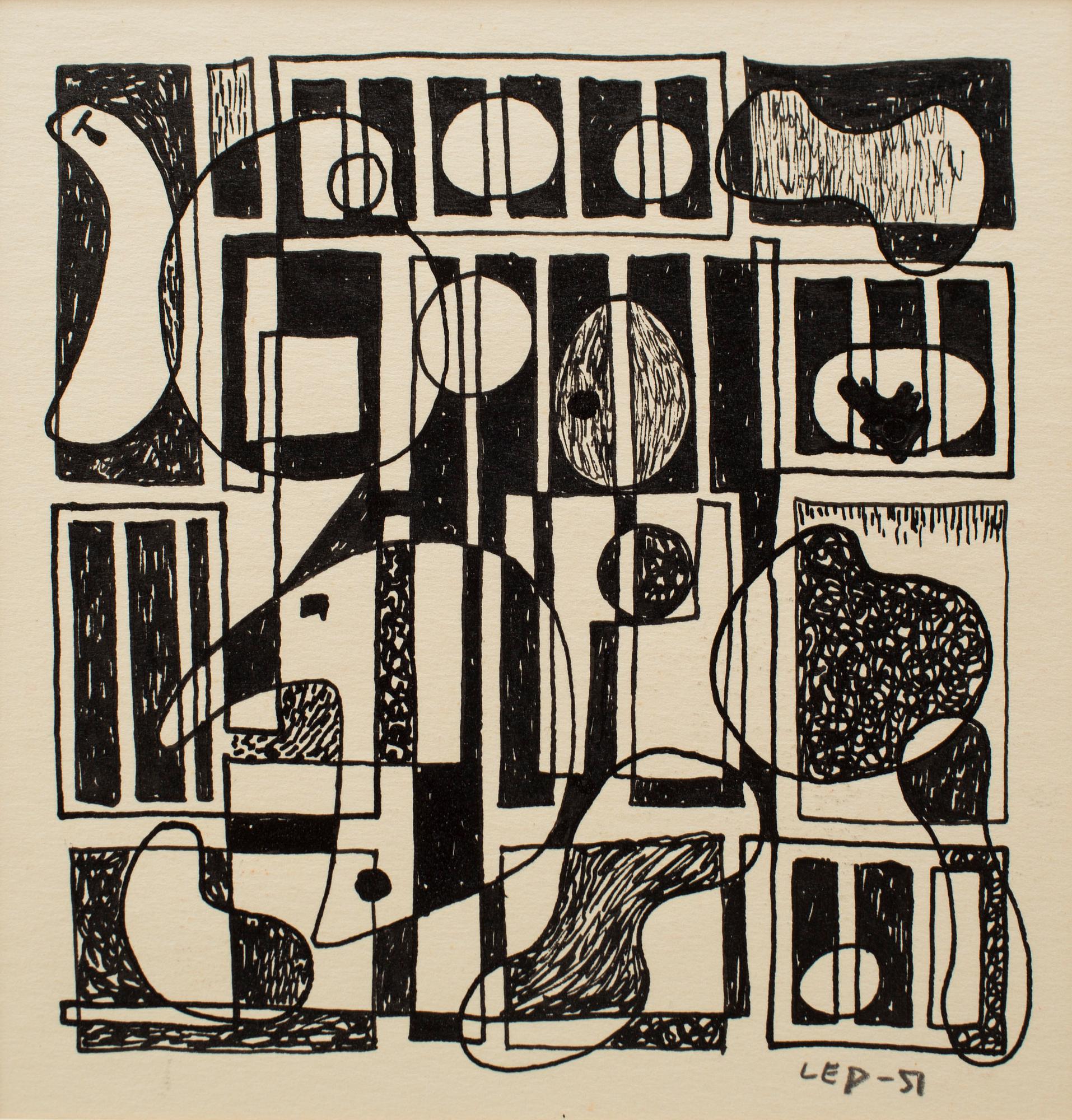 LARS ENGLUND, Ink wash, signed and dated -51.