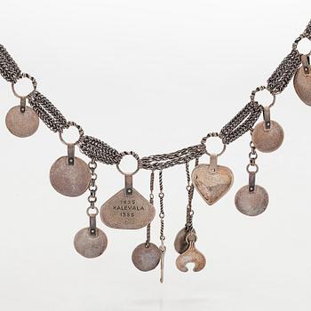 Kalevala Koru, A sterlingsilver jubilee collier for Kalevala's 150th anniversary by Kalevala Koru, Helsinki 1984.