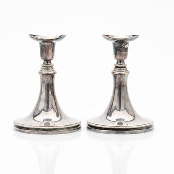 Candelsticks, a pair, silver, MGAB, 1960.