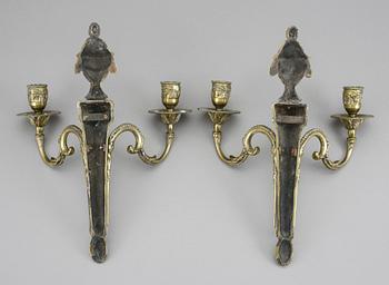 APPLIQUER, ett par, empirestil, 18/1900-tal.