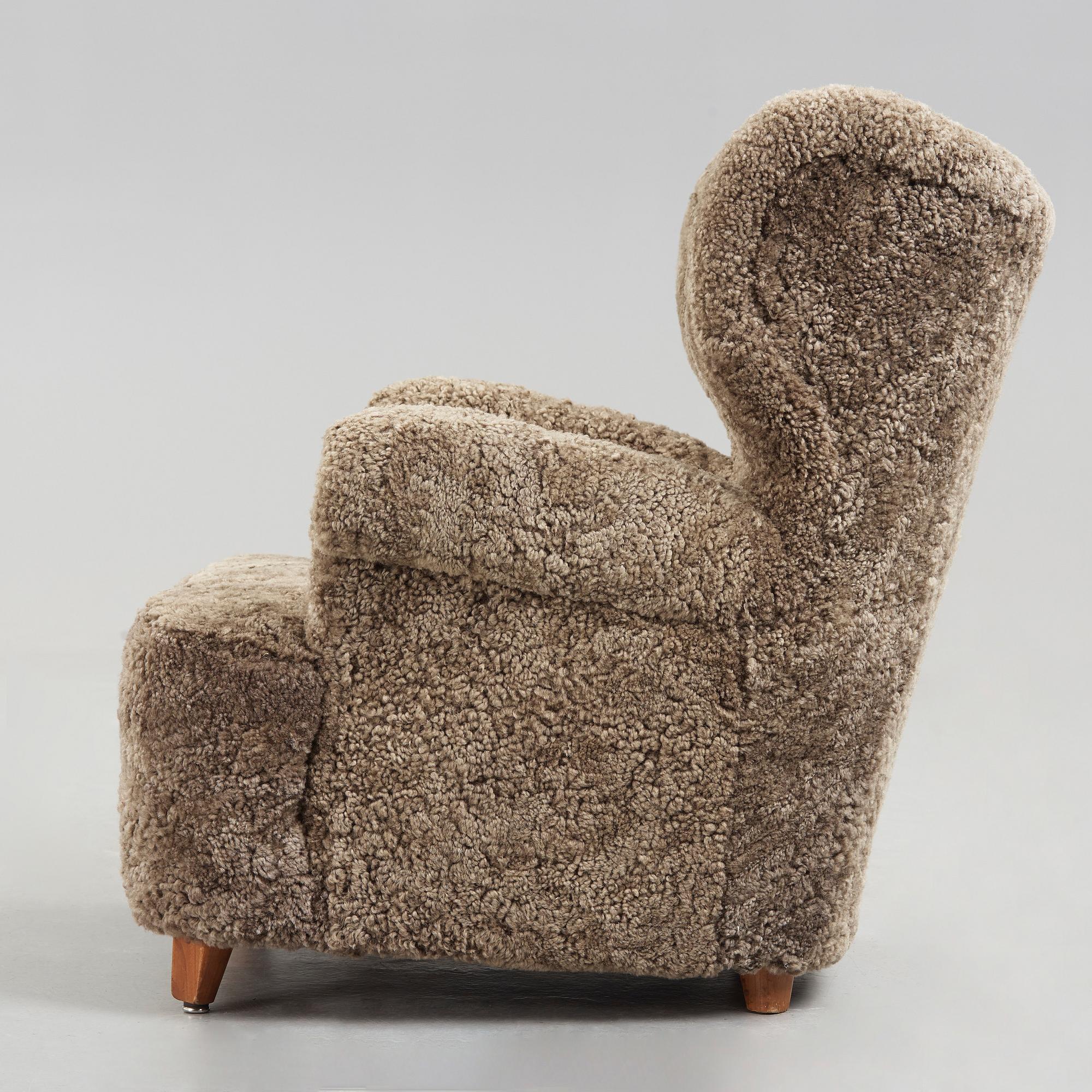 SVENSK FORMGIVARE, fåtölj, 1940-50-tal.