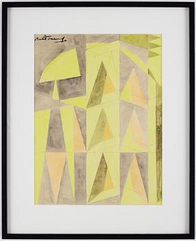 BERTIL ÖHLUND, watercolor on paper, signed.