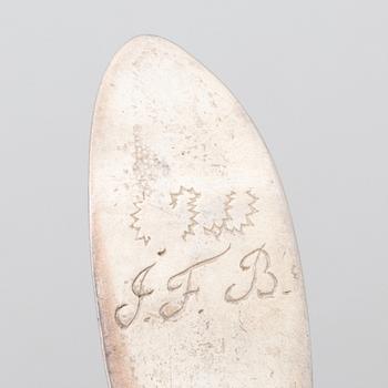 Spoons, 24 pieces, silver, Sweden, 18th–19th century.