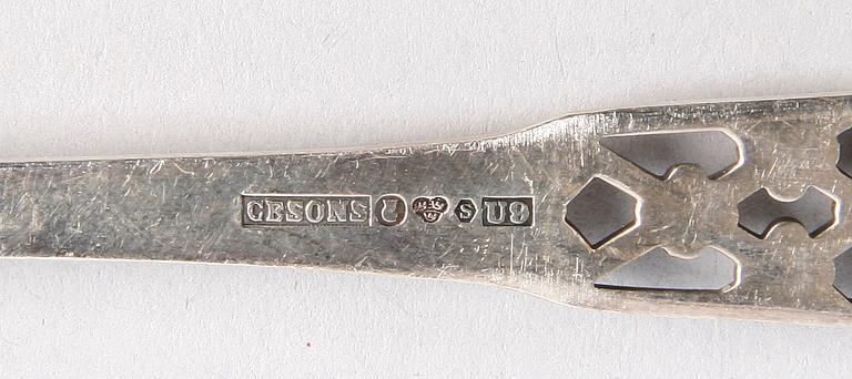 PARTI SILVER, 28 delar, bl a GAB, 1900-tal.
