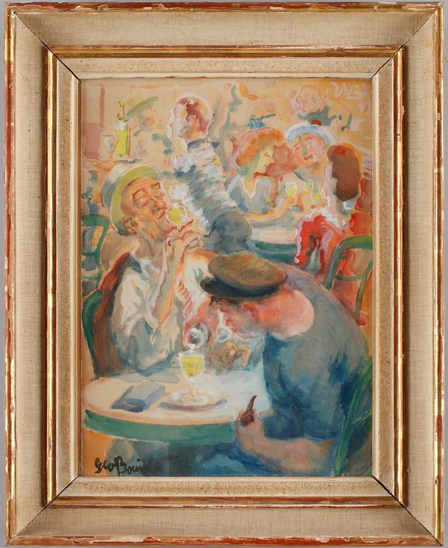 OKÄND KONSTNÄR, gouach, bär otydl. sign. Troligen Frankrike, 1900-talets mitt.
