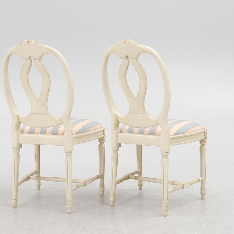 Stolar, 10 st, gustaviansk stil, Åmells Möbler.