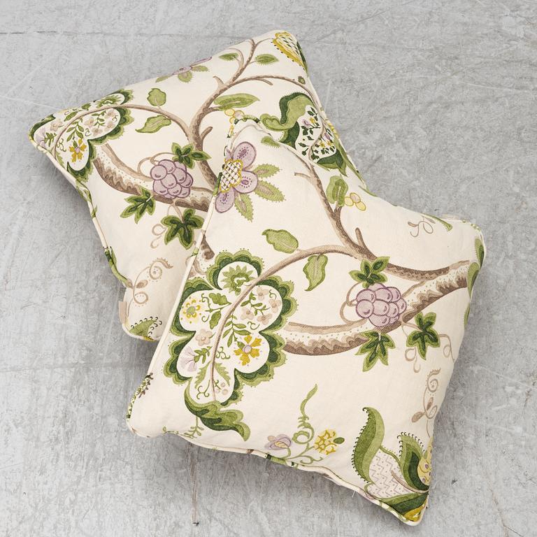A 'Howard' armchair with footstool, Englesson.