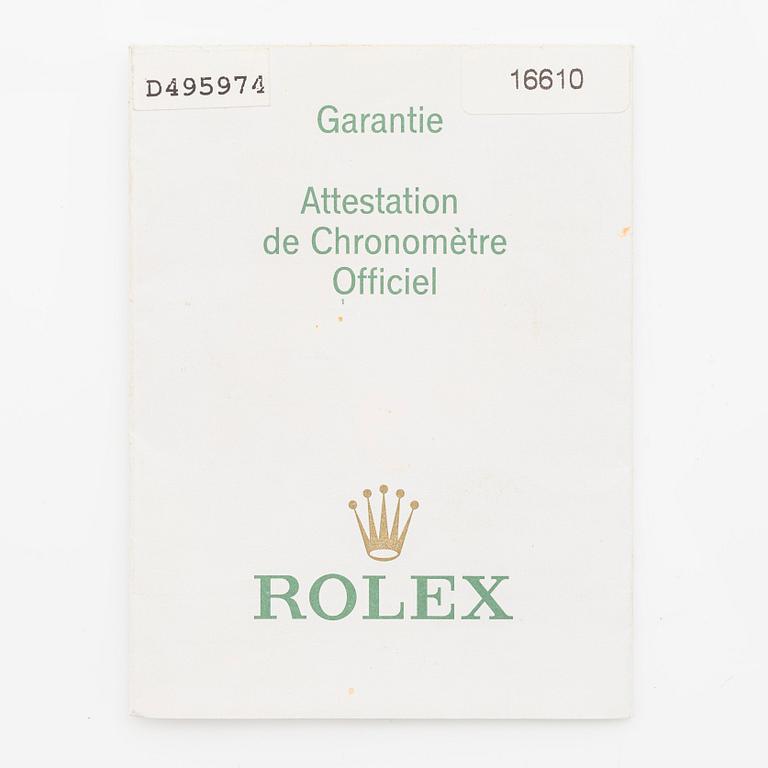 Rolex, Submariner, "Kermit", "Mark IV / Slim Four Bezel", ca 2006.