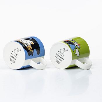 Arabia, 29 Moomin mugs, Finland.