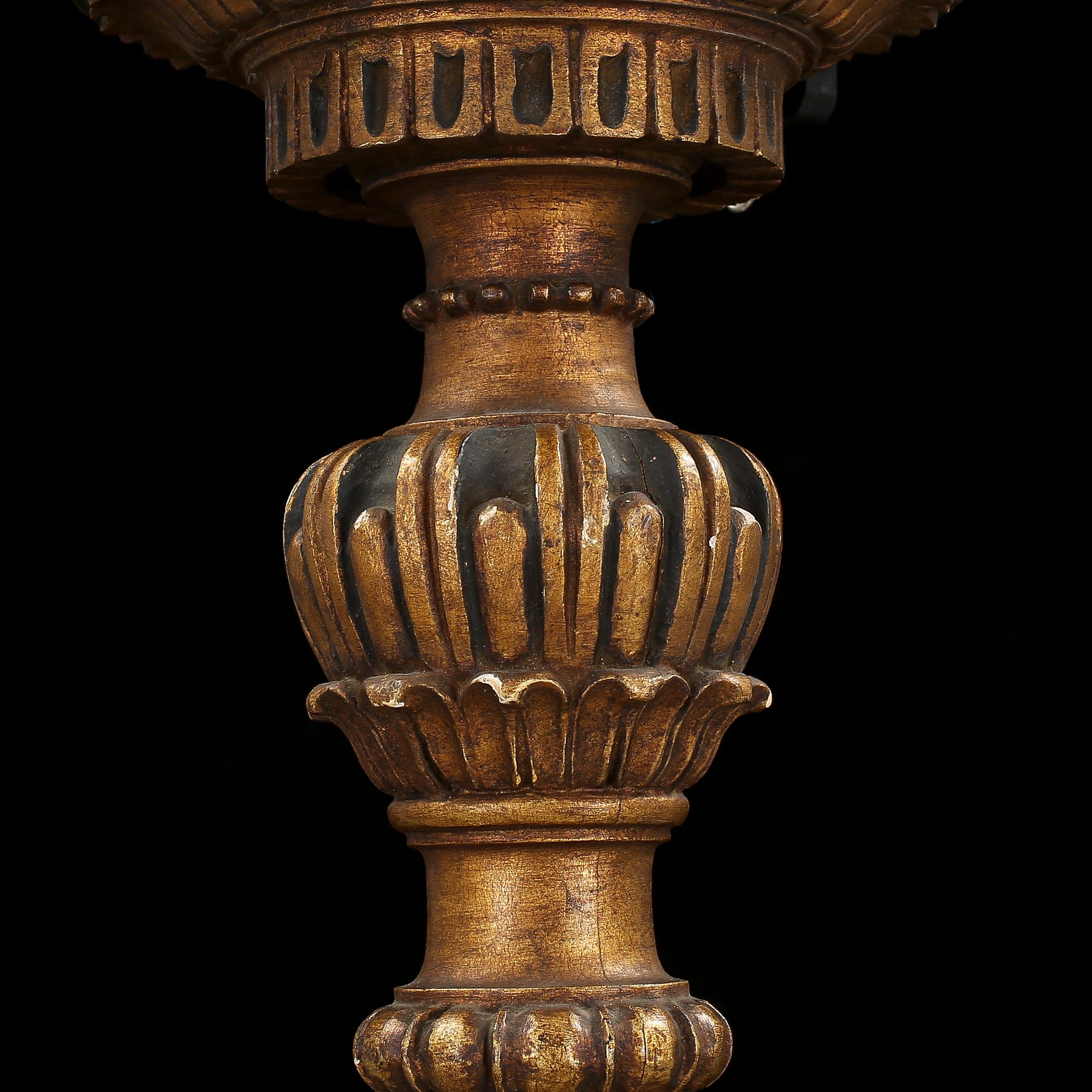 TAKLAMPA, Louis XVI-stil, tidigt 1900-tal. Höjd ca 82 cm.