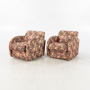 Fåtöljer, ett par, Art deco-stil, 1900-talets andra hälft.