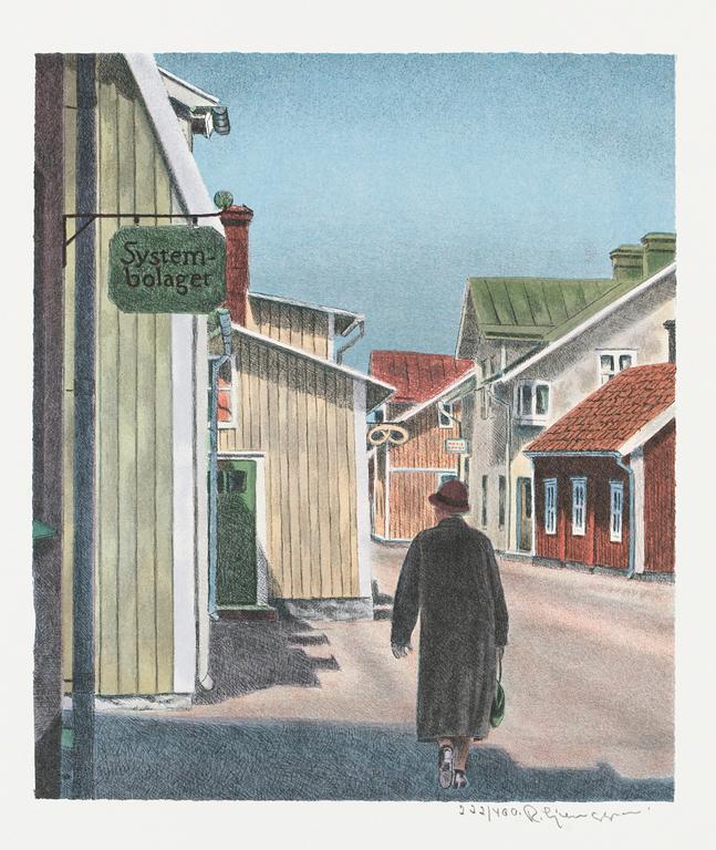 Reinhold Ljunggren, "Stadsmotiv Trosa" (10 st).