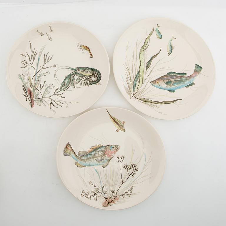 Service 8 pcs "Fish" Johnson Bros England, ironstone, first half/mid 20th century.