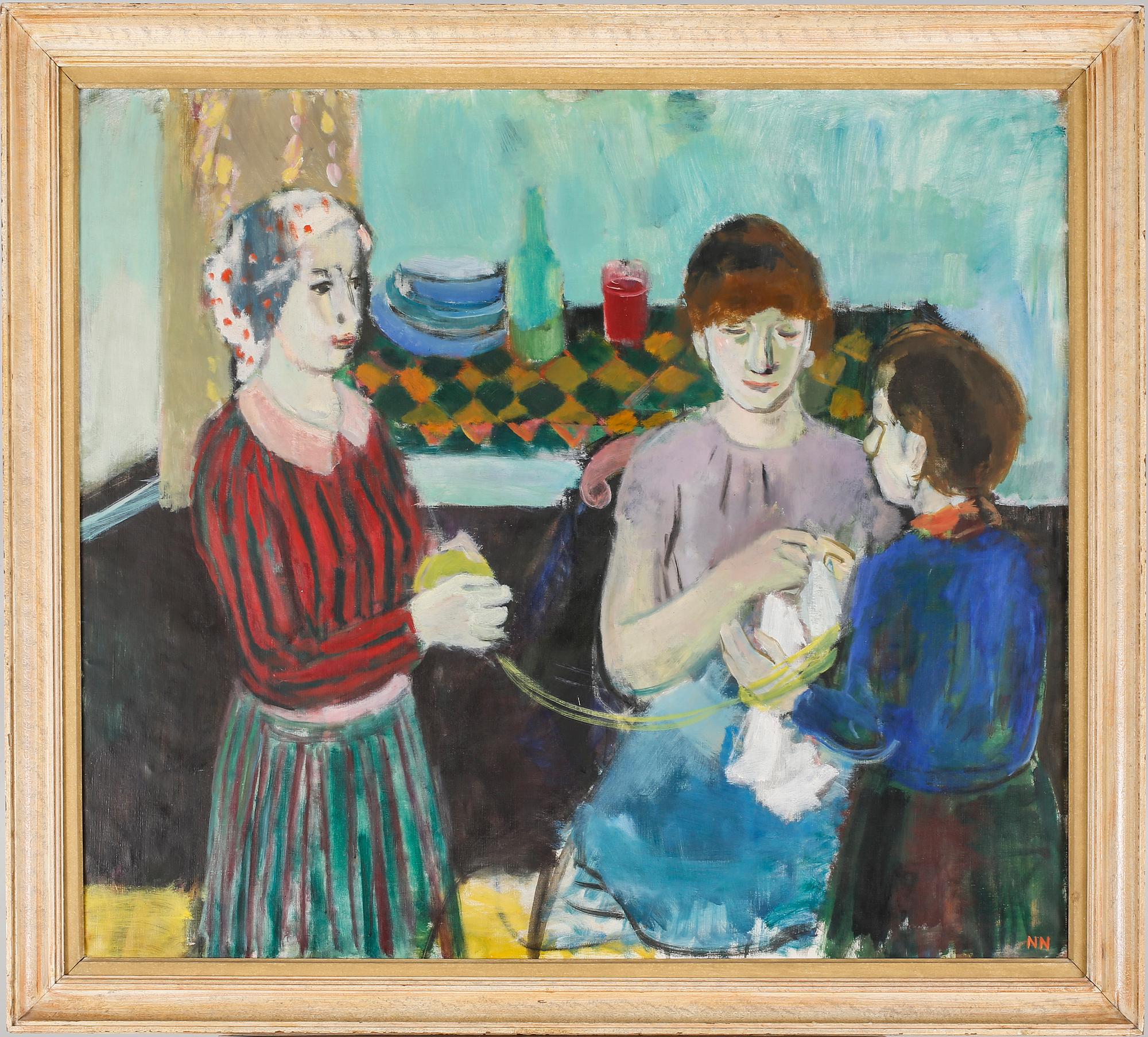 NILS NILSSON, oil on canvas, signed NN, dated à tergo -41.